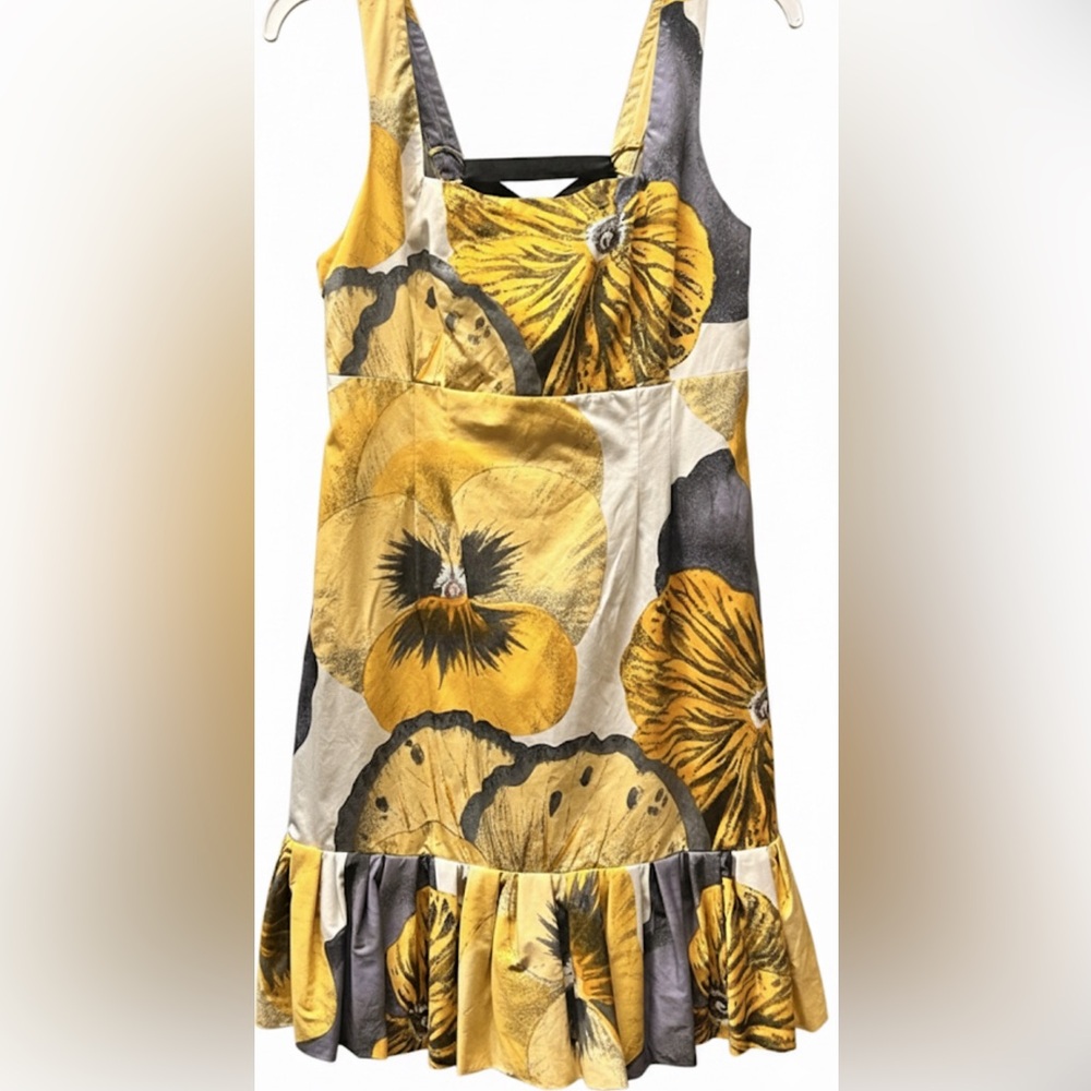 Archival 2010 Anthropologie Leifsdottir Bellis Corset Back Dress 8 EUC